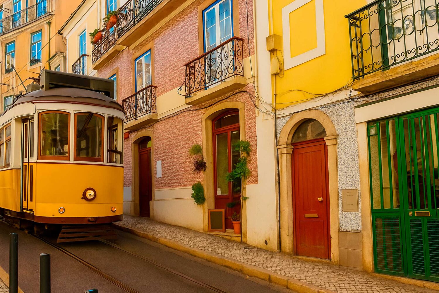 A tranquil street in Porto, symbolizing the peaceful lifestyle awaiting newcomers applying for a residence permit Portugal
