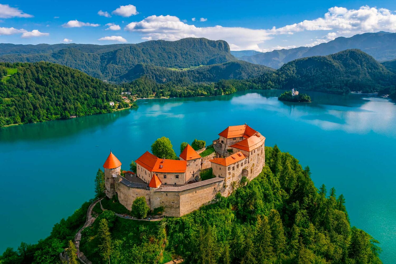 Lake Bled in Slovenia, popular destination for foreigners